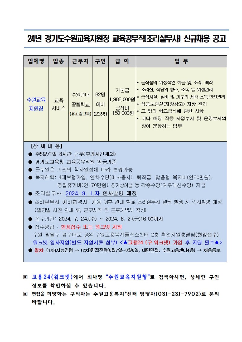 수원교육지원청 조리실무사 신규채용.jpg